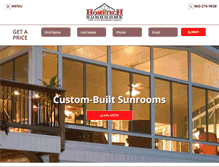 Tablet Screenshot of hometechsunrooms.com